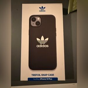 adidas Originals Trefoil Snap Case iPhone 14 Plus Black New In Box